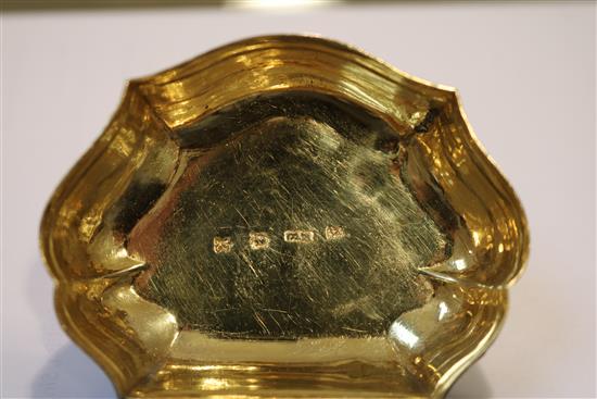 Seven horn, mother of pearl and lacquer objects of vertu, 18th - 20th century, largest 5 1/8in.